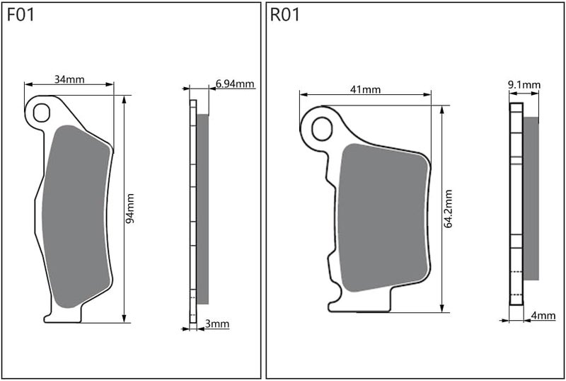 PROOTOM Motorcycle Front and Rear Brake Pads Disc Brake Pads Copper Base For KTM HUSQVARNA SX SXF XC XCF XCW EXC EXCF FC FE FX TC TE TX - Image 2